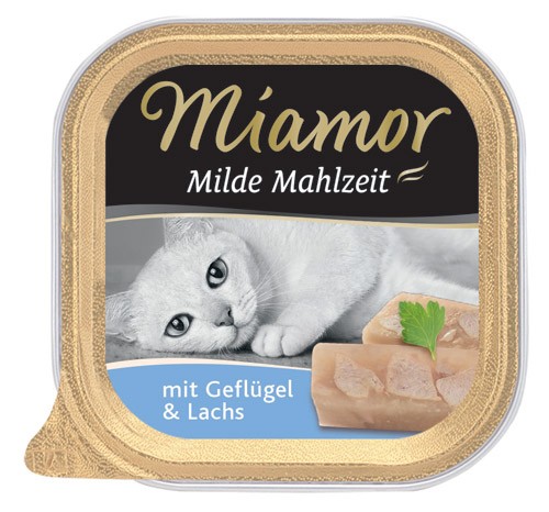 MIAMOR Milde Mahlzeit mit Geflügel &amp; Lachs - 100g