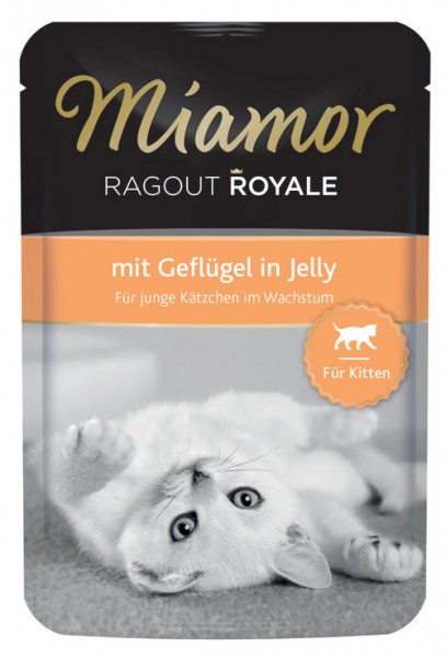 MIAMOR Ragout Royale in Jelly Kitten mit Geflügel - 100g