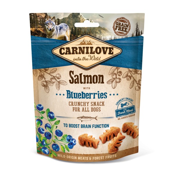 Carnilove Hund Crunchy Snack Lachs, Salmon with Blueberries 200 g